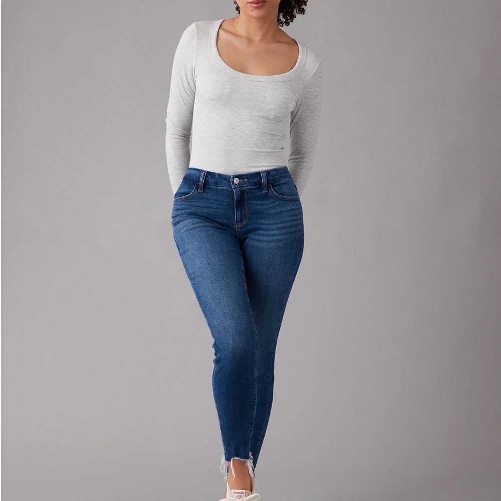 NWOT AE Next Level Curvy High-Waisted Jegging Crop size 00